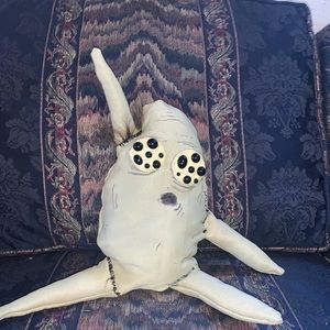 Handmade stuffed animal alien stuffed with hair